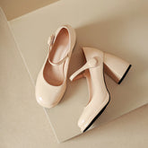 Claire Chunky Heel Mary Janes Pumps NEW GEW